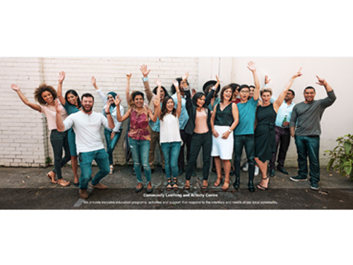 Full width image hero section