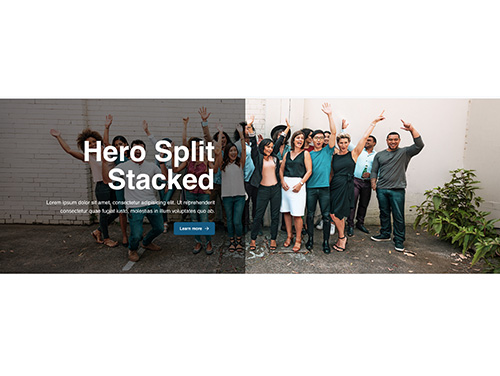 Hero Split Stacked