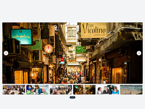Slider with thumbnails